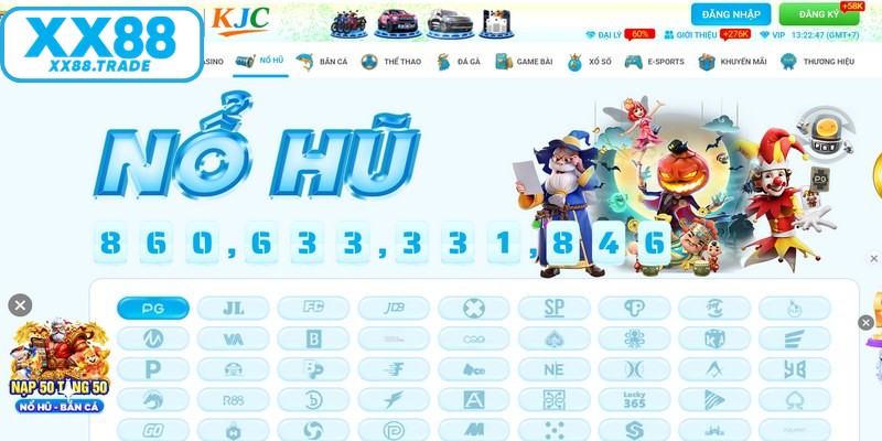 Nổ hũ XX88 là điểm đến giải trí hàng đầu với tỷ lệ nổ jackpot cực cao
