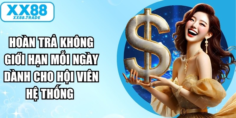 Hoàn trả không giới hạn mỗi ngày dành cho hội viên hệ thống 